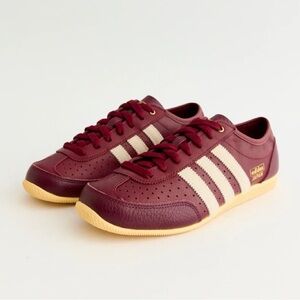 NIB Adidas Japan Decon Burgundy Leather Sneakers size 40